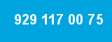 929 117 00 75 929 117 00 75
